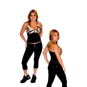 Equilibrium Active Wear Zipper Womens Capri Pants (SizeS)  