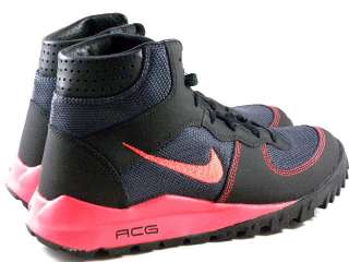 Nike ACG Takos Mid Canva Black/Red Trail Hiking Trainer Work Men Boots 
