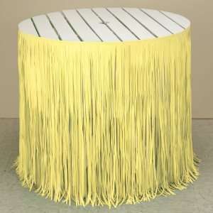   By Creative Converting Yellow Fringe Table Skirt 