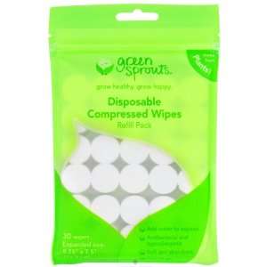  i Play   Green Sprouts Disposable Compressed Wipes Refill 