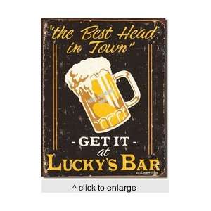  Personalized Luckys Bar Tin Sign 