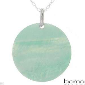 105 BOMA Necklace Brand New Crafted of Mother of Pearl and 925 