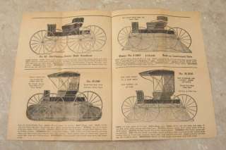   Vehicle Company Lawrenceburg IN Horse Pony Buggy Sales Literature