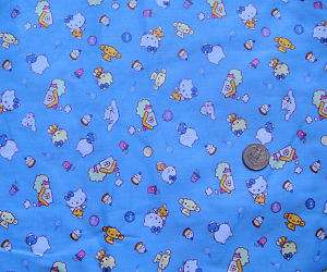 Hello Kitty fabric   House Blue   63 wide BTY  