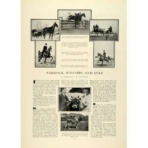  1930 Article Show Horses Jumping Sleigh Harness Racing 