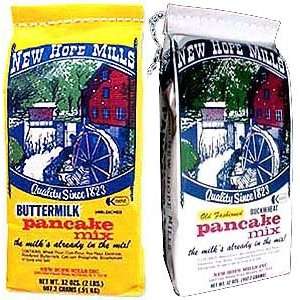 New Hope Mills, Buttermilk and Buck Wheat Pancake mixes assorted Box 