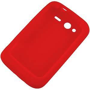  Red Silicone Skin Cover for HTC Wildfire S Cell Phones 