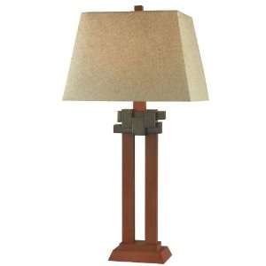  Latch Table Lamp   30hx15wx12d, Brick Red