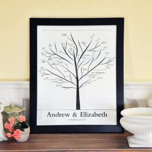  Family Tree Canvas Signature Guest Book
