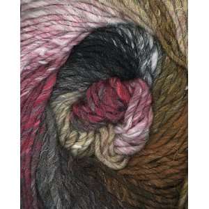  Noro Taiyo Yarn 01 Black/Ecru/Pink/Brown Arts, Crafts 