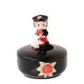 Betty Boop Candy Dish, Biker Betty Boop NJCROCE, covered candy dish 