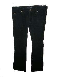 FRANKIE B black stretch corduroy bootleg pants jeans 2  