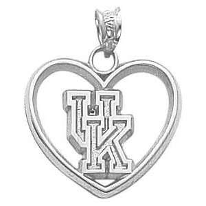  Sterling Silver University of Kentucky Heart Charm New 