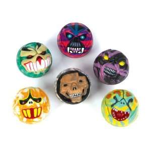  New   45 mm(1.80) Monster Face Ball Case Pack 36 by DDI 