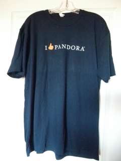 Pandora radio Tshirt dark blue size XL never used Next Level apparel 