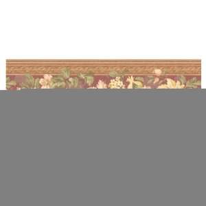   Wallcovering Brocade Floral Wallpaper Border KB2103
