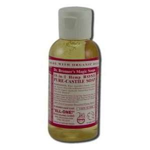 Dr Bronners Magic Pure Castile Soap Organic Rose 2 oz 