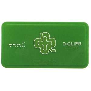  Midori D Clip Paper Clips   Garden Series   Clover   Box 
