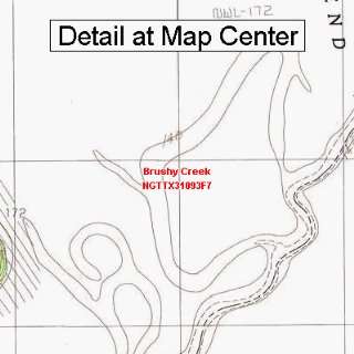  USGS Topographic Quadrangle Map   Brushy Creek, Texas 