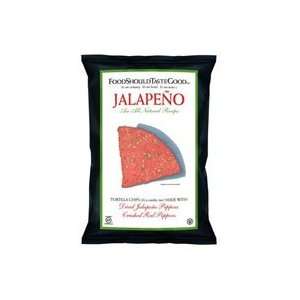 Food Should Taste Good Jalapeno Tortilla Chips    6 oz Each / Pack of 