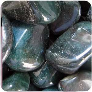 MOSS AGATE   Tumbled Stones 5 LARGE Crystals