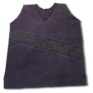  Shipibo Embroidered Sleeveless Top Arts, Crafts & Sewing