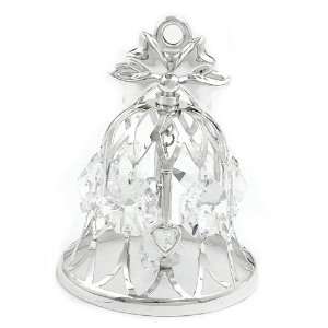    WEDDING BELL, CRYSTAL ELEMENTS, SYLVER PLATED, NEW