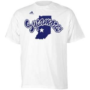  adidas Indiana State Sycamores Second Best T Shirt   White 