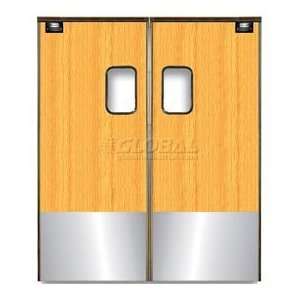  Medium Duty Service Door Double Panel Light Wood 4 X 8 
