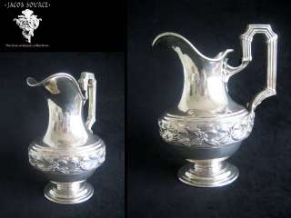 Antique French Sterling Silver Tea Coffee Set Empire 3P  