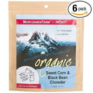 MaryJanesFarm Sweet Corn & Black Bean Chowder, 3.0 Ounce Bags (Pack of 