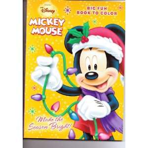 Mickey Mouse Big Fun Book to Color ~ Make the Season 