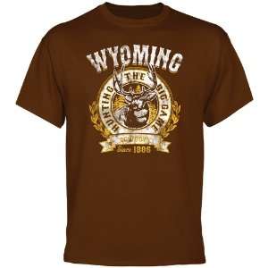 NCAA Wyoming Cowboys The Big Game T Shirt   Brown  Sports 