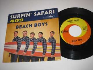 The Beach Boys Surfin Safari/409 45 & PS Original Pressing US 