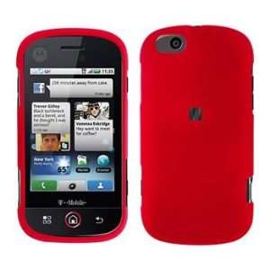  Motorola CLIQ XT/Quench MB501 Rubber Red Protective Case 
