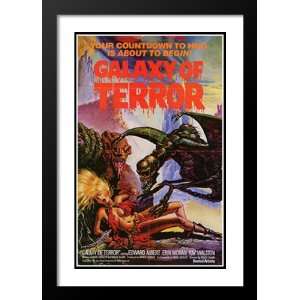  Galaxy of Terror 32x45 Framed and Double Matted Movie 