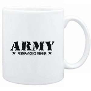  Mug White  ARMY Restoration Cg Member  Religions Sports 