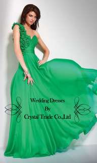 Green Prom Bridesmaid Dress Evening Wedding Bridal Dress Size 4,6,8,10 