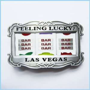  Casino Lucky Feeling of Las Vegas Belt Buckle CS 025 