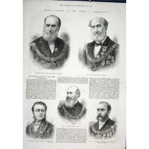    Portrait Woods Hervey Fenn Bent Monckton Freemasons