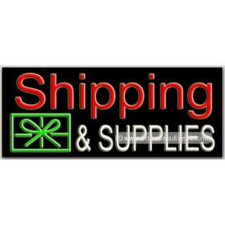 Shipping & Supplies Neon Sign (13H x Grocery & Gourmet Food