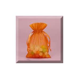  30ea   3 X 4 Pumpkin Flat Organza Bag Health & Personal 