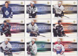 05/06 Ultimate Collection Signatures Complete Set Gretzky Crosby 