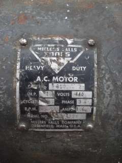 Hill clarke & Co Wells Bros Vintage Industrial Pedestal Grinder 