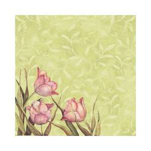    Spring Blossom Flat Paper 12X12 Tulips Arts, Crafts & Sewing
