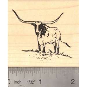  Texas Longhorn Cattle Rubber Stamp Arts, Crafts & Sewing