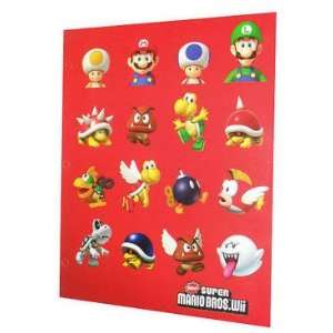 Super Mario Portofolio Folder School Supplies