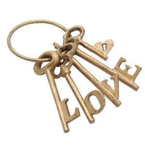  Gold Love Keys 