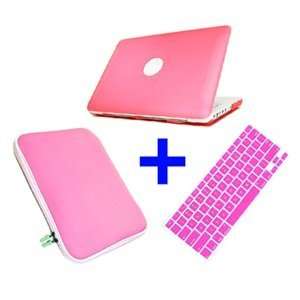  Bluecell MBW PINK 3 in 1 Package Rubberized Hard Case 