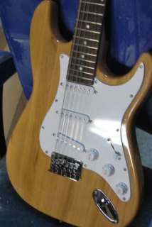 USED 12 STRING STRAT STYLE ELECTRIC GUITAR NEEDS WORK   ASH BODY 